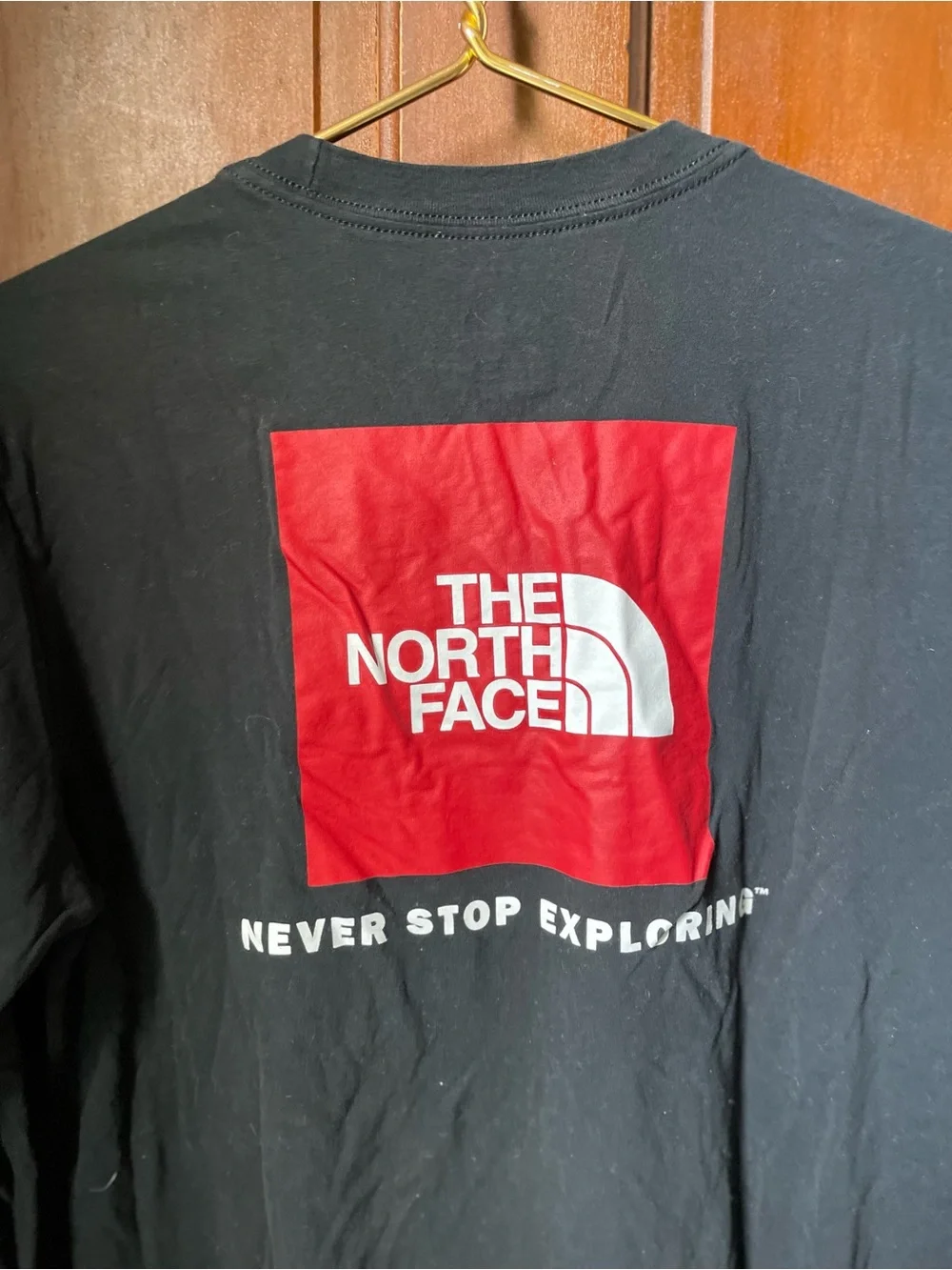 The North Face men's medium long sleeve black shirt